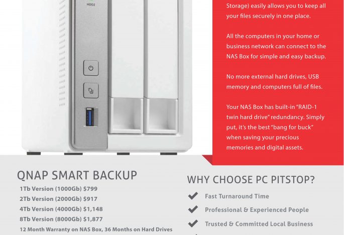 QNAP NAS storage box