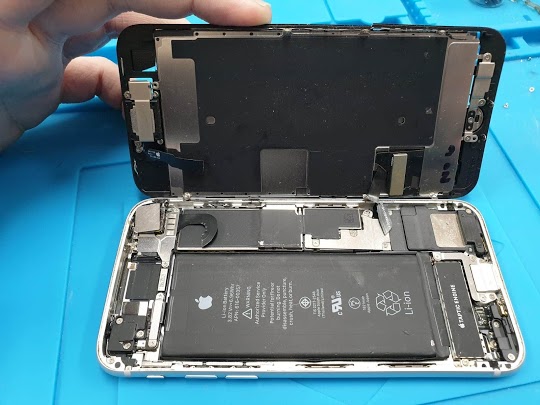 Broken iPhone 8 Plus that had its internal cables cut