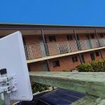 ubiquiti wifi access point installed on site