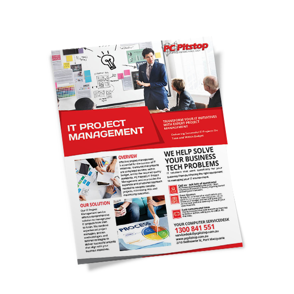 IT Project Management - Service Brochure - Single Page - Thumbnail IT Project Management