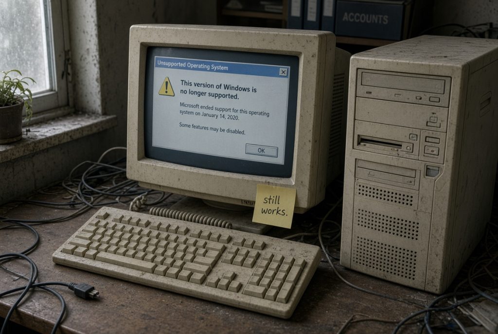 Leaving software and systems outdated