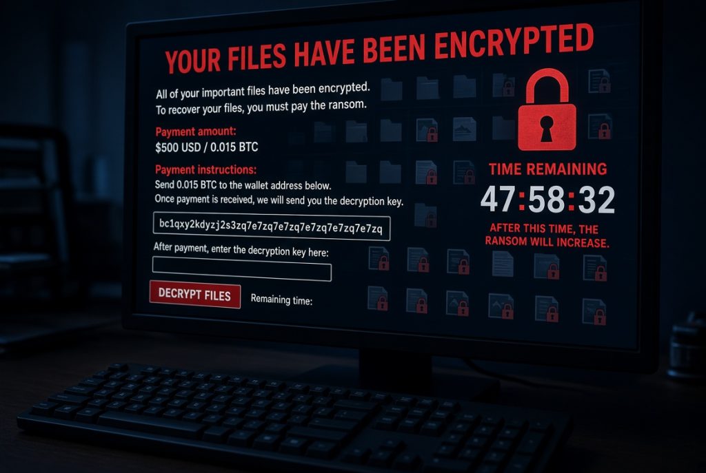 example of ransomware message example of ransomware message