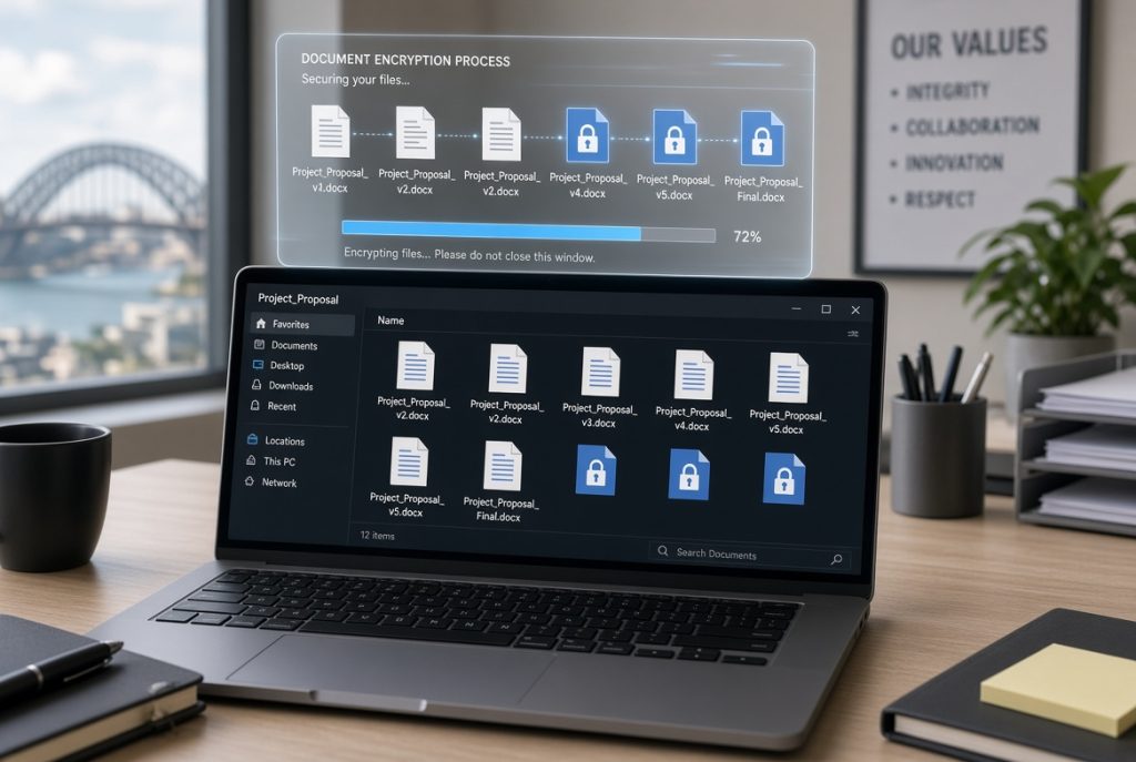 files are being encrypted files are being encrypted
