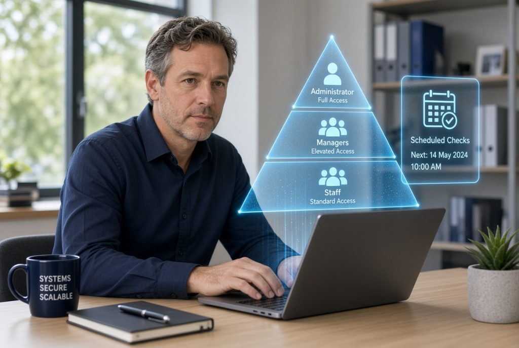 hierarchy of access and scheduled checks hierarchy of access and scheduled checks
